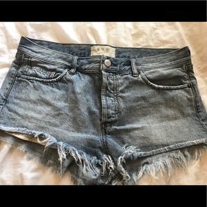 FP denim shorts